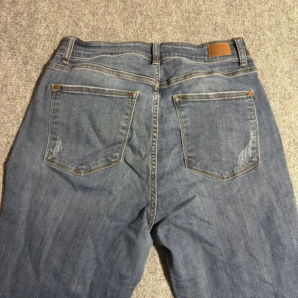 Judy Blue Denim Jeans Womens 14W Blue Relaxed Fit Super Stretchy Straight